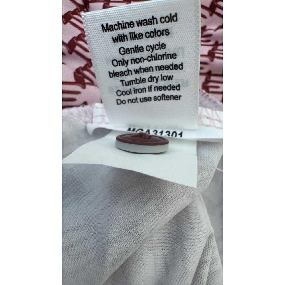 NWT Walter Hagen Men's XXL Houndstooth Pink Polo Shirt Golf Tee Time Print - Picture 12 of 16